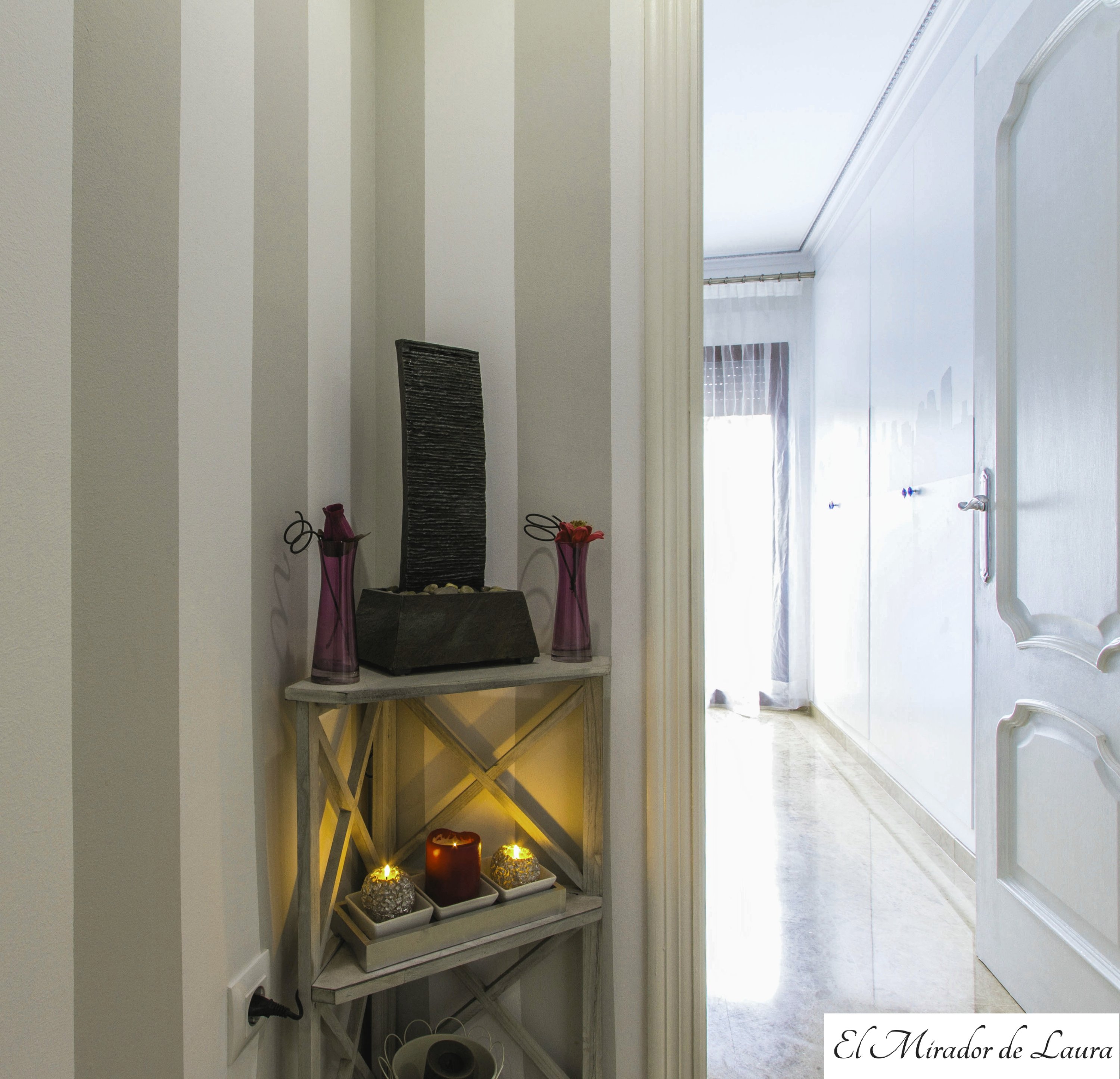 Fuente decorativa pasillo