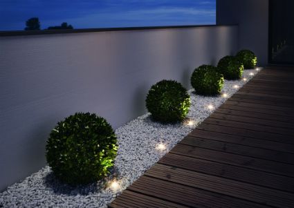 jardinera baja iluminada