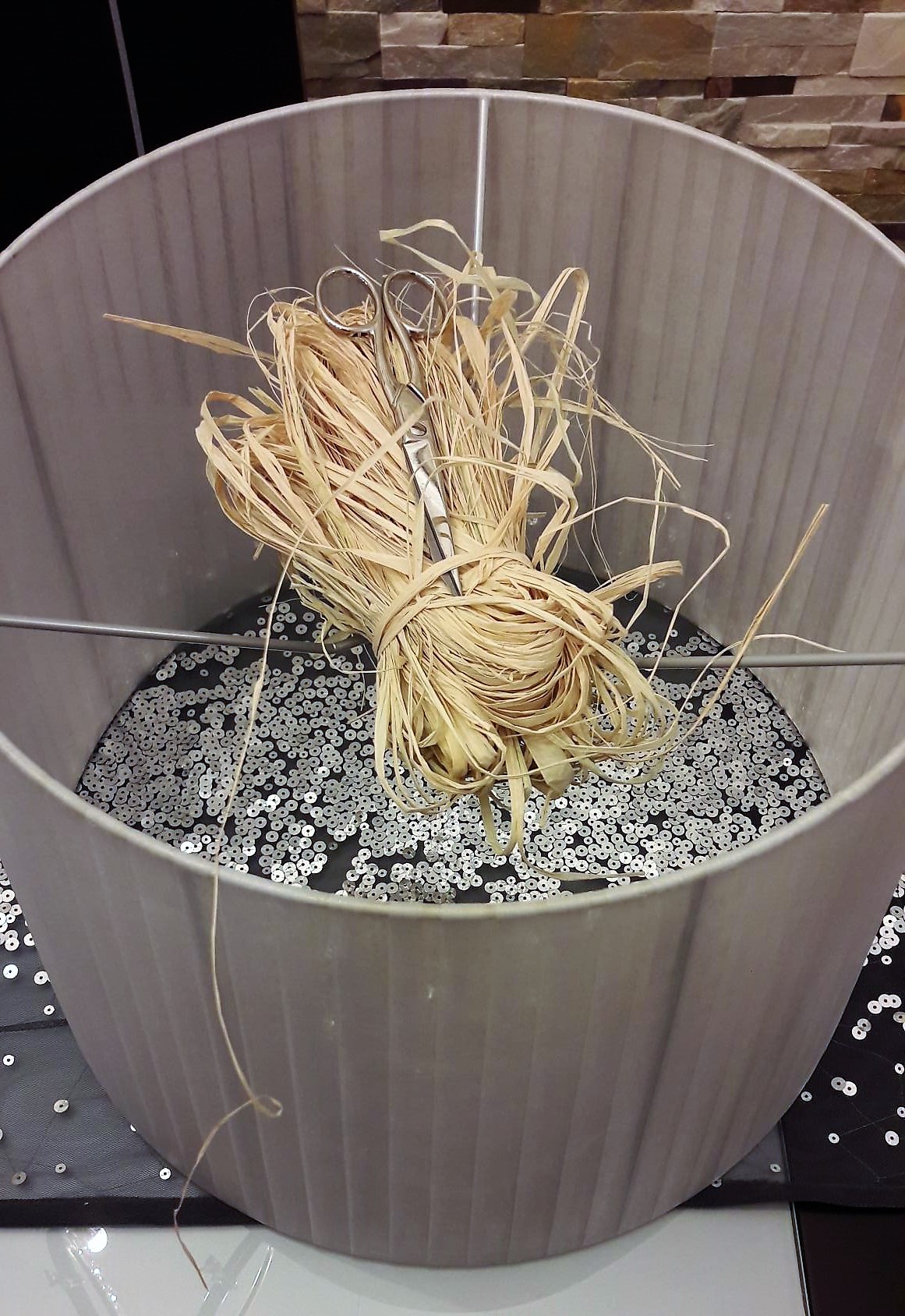 Materiales pantalla rafia