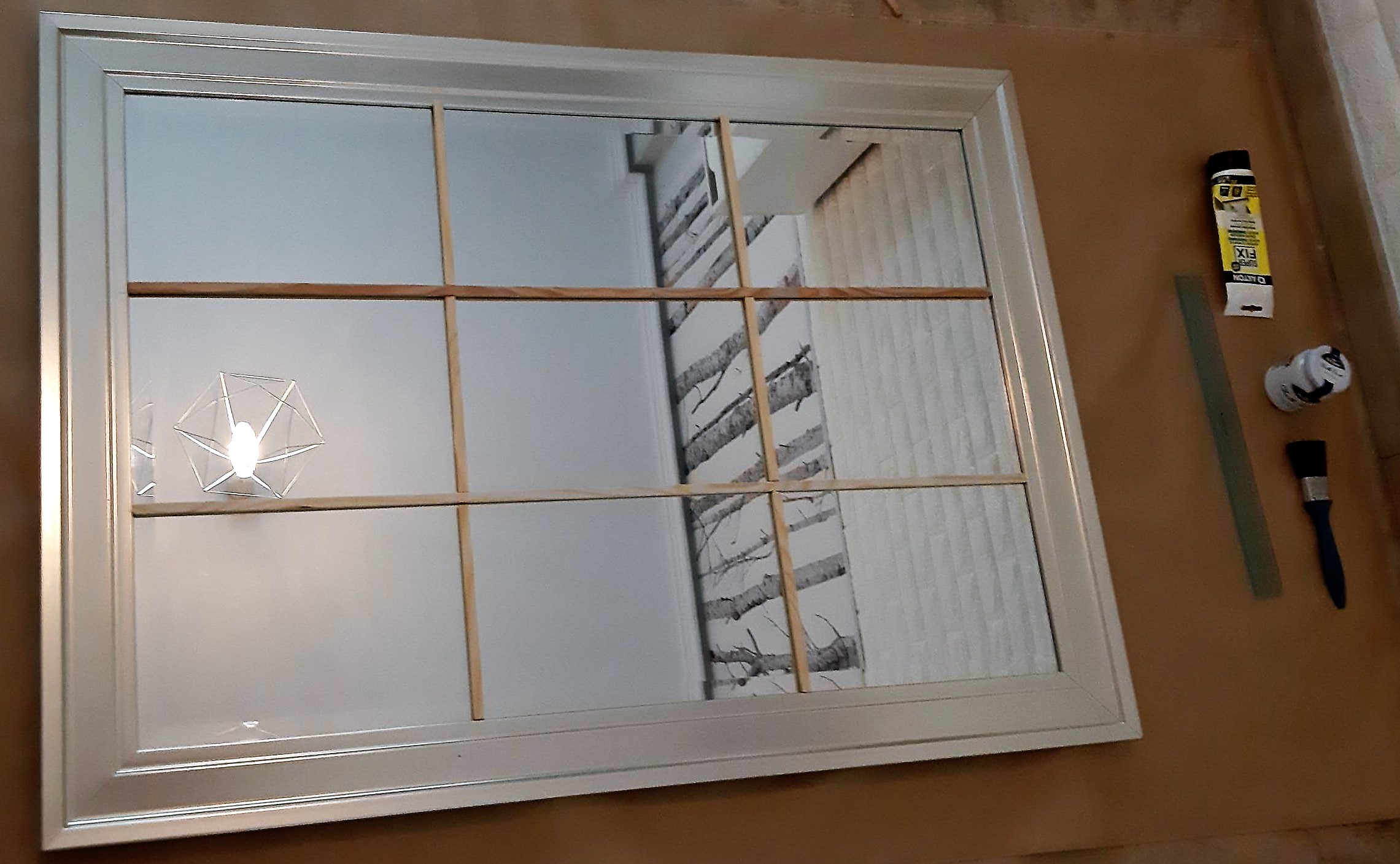 como hacer espejo ventana 3