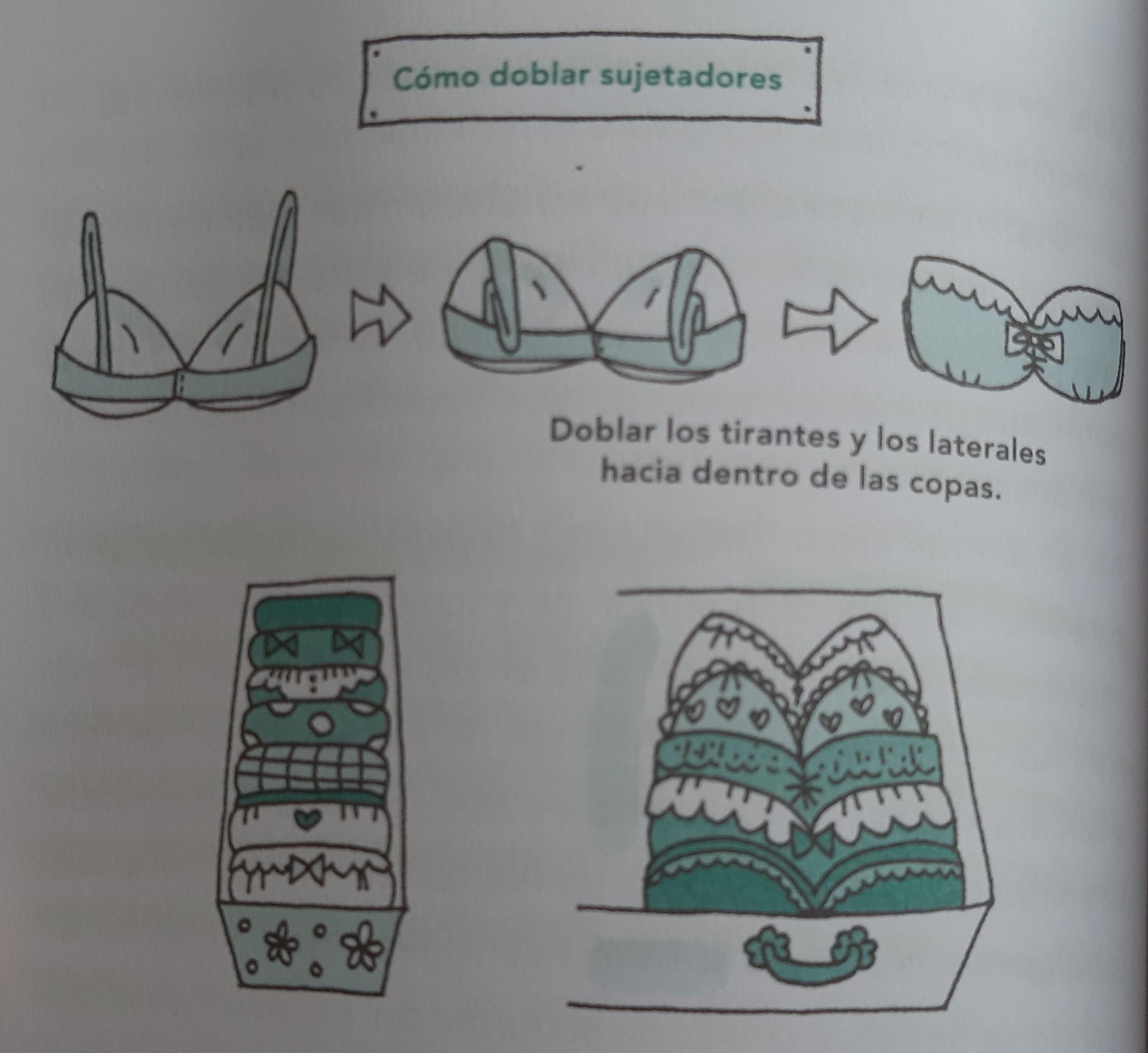 Como doblar sujetadores